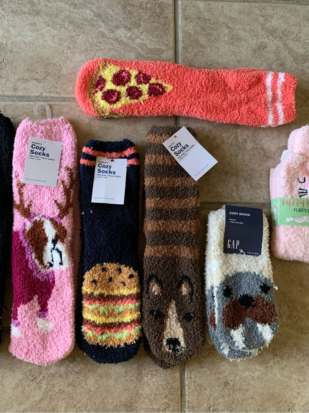 Fuzzy Socks Bundle New Animal Old Navy Gap